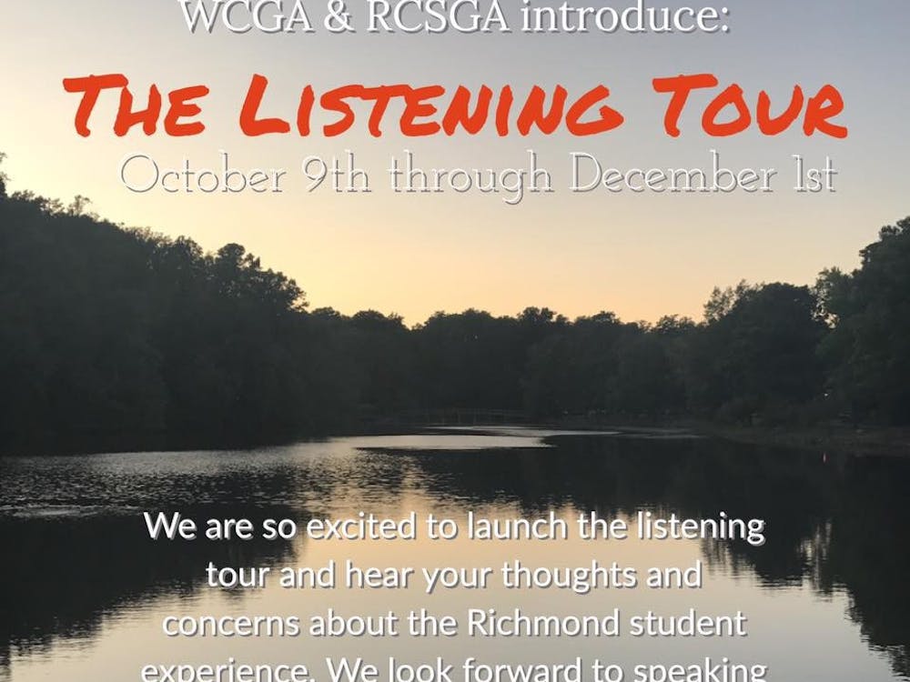 WCGA and RCSGA members hope to meet with every student on campus through their newest initiative, the Listening Tour. Photo courtesy of WCGA's Facebook page.
