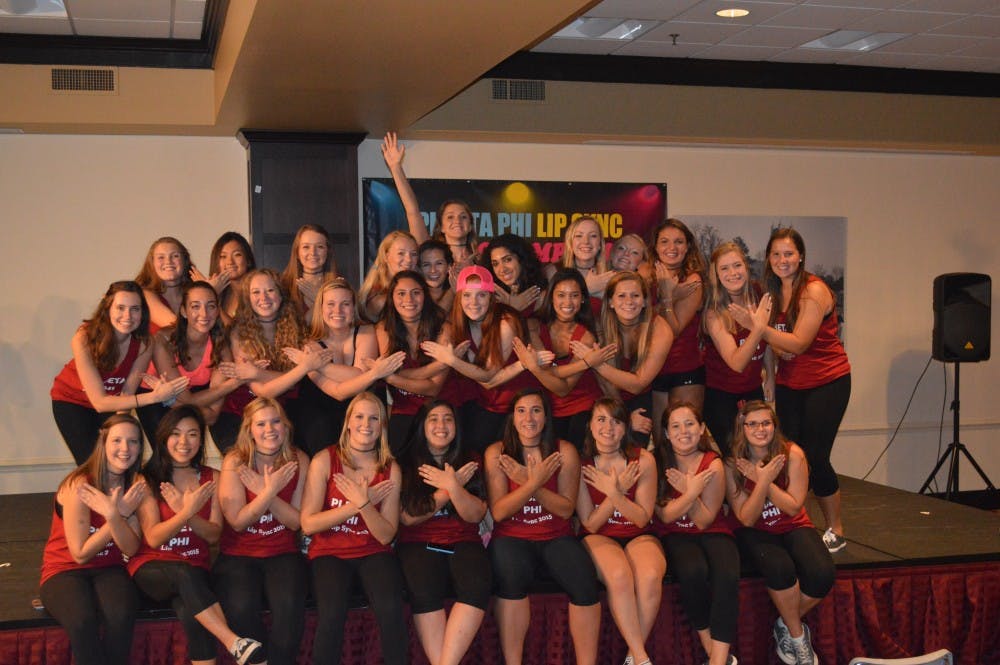 On Thursday, Pi Beta Phi held its annual LipSync contest to benefit its national philanthropic initiative, Read. Lead. Achieve., which promotes literacy in children. This year the theme was #throwbackthursday and groups did not disappoint. Photos by Moira Lachance.