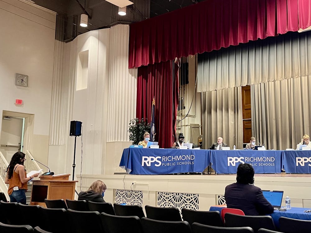 Richmond Public Schools board meeting where the creation of the commission to improve outcomes for Latinx students was voted on.