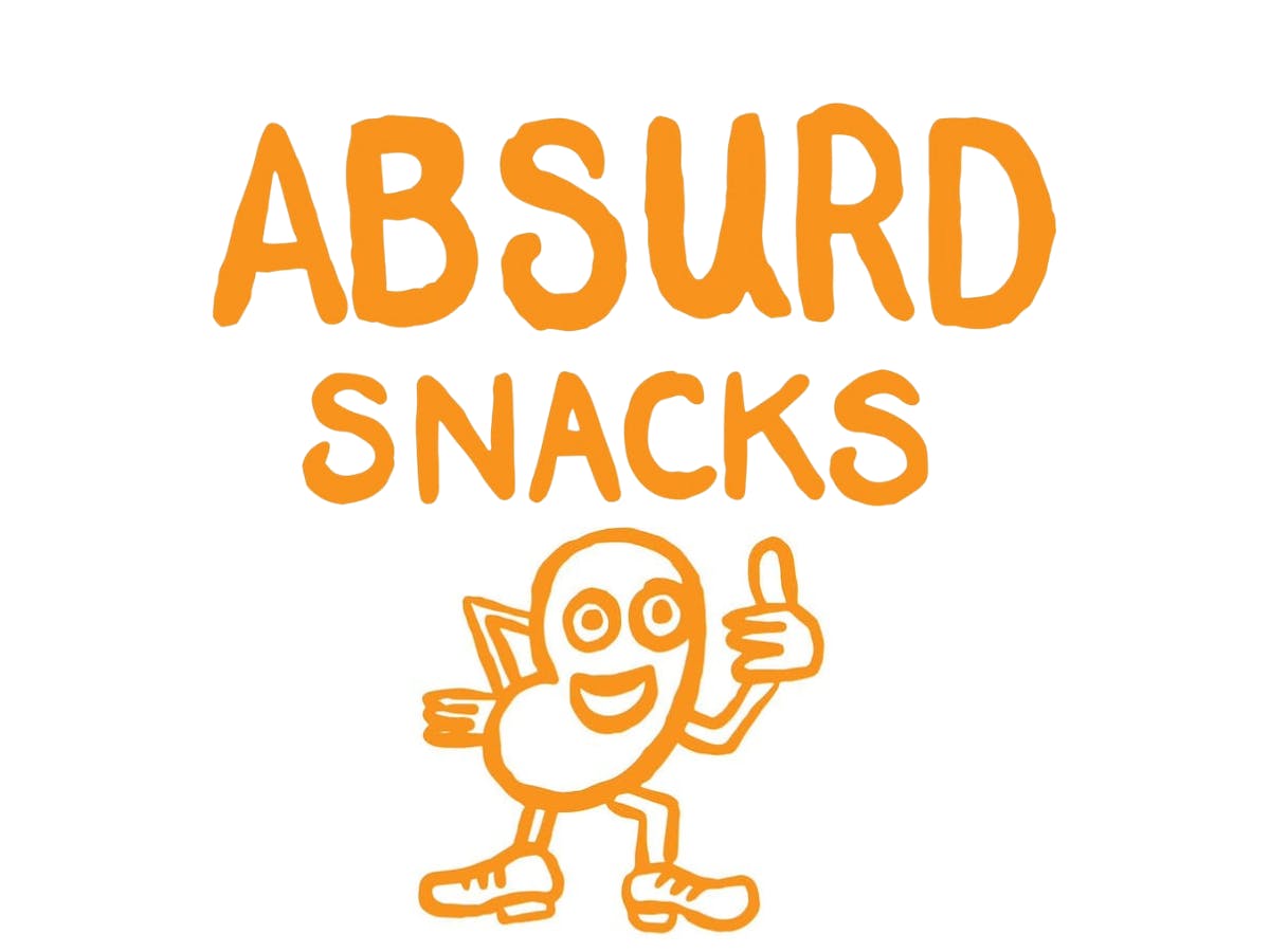 Absurd Snacks logo. Illustration courtesy of Maeve McCormick.