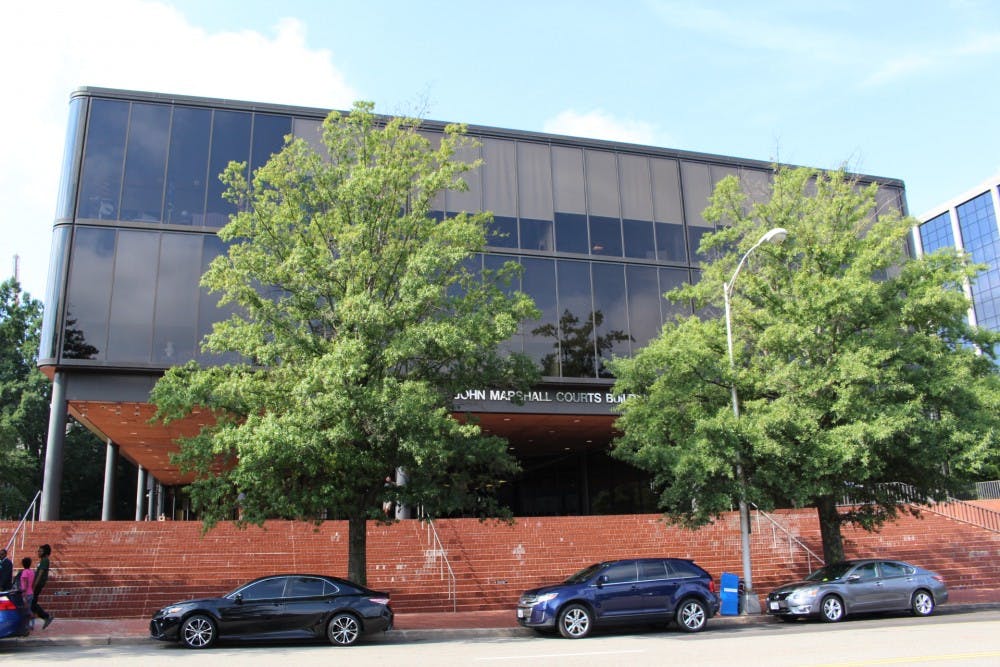 The Richmond-John Marshall criminal/traffic general district court in Richmond, Virginia.&nbsp;