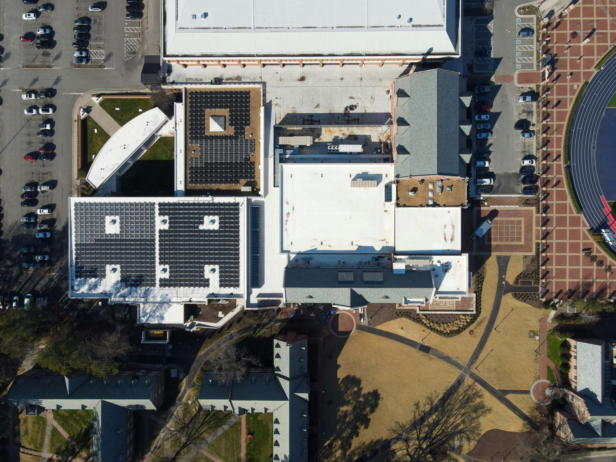 The newly opened Well-Being Center connects many of the University's athletic complexes.