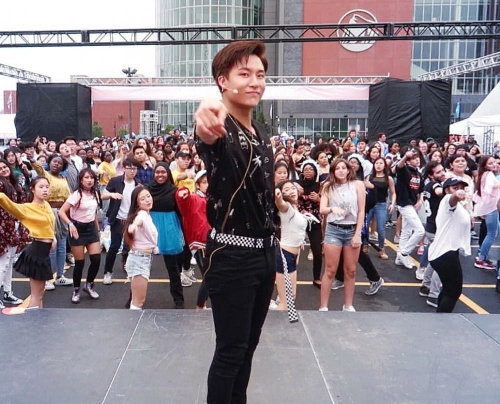 <p>Alumnus Brian Li at <a href="https://www.instagram.com/p/Bkh3iKcBVHT/" target="_blank">KCON18NY</a>. <em>Photo courtesy of Brian Li.&nbsp;</em></p>