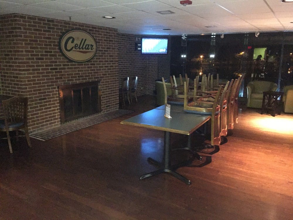 The Cellar's back room for parties and events. 