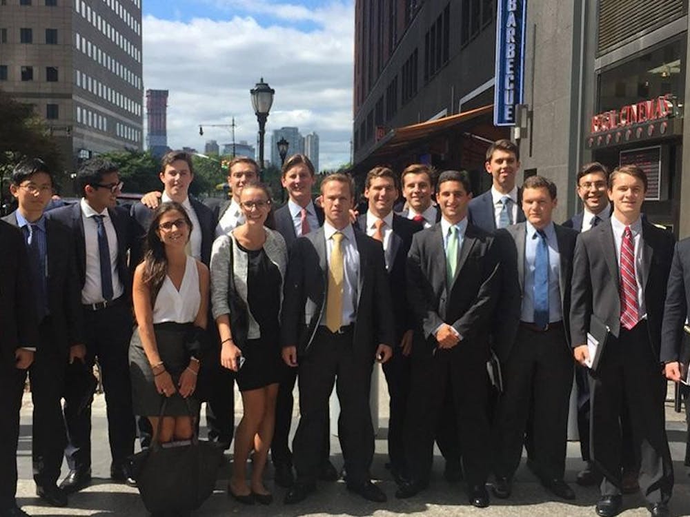 Members of the 2015-2016&nbsp;Student Managed Investment Fund | Courtesy of the Robins School of Business