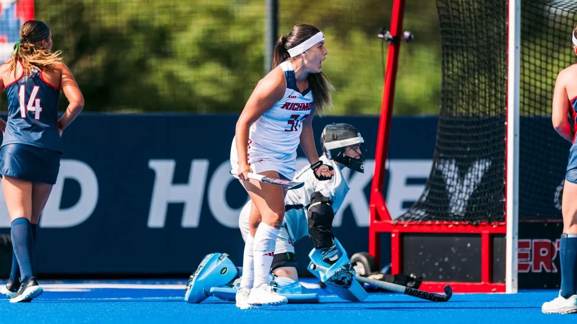 Junior forward Valen Luna Paratore at the University of Richmond field hockey team's game against Liberty on Sept. 7. Courtesy of Richmond Athletics