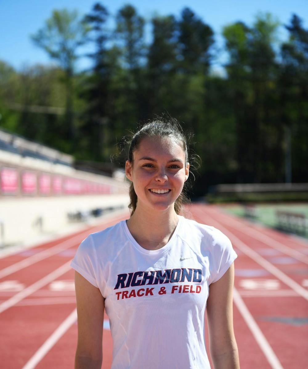 <p>Caroline Robelen, a sophomore on the women's track and field and women's cross country teams.</p>