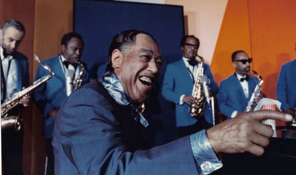 <p>Legendary composer and pianist– and the author's favorite musician­– Duke Ellington, here photographed in 1971 | Courtesy of&nbsp;Louis Panassié/Wikimedia</p>