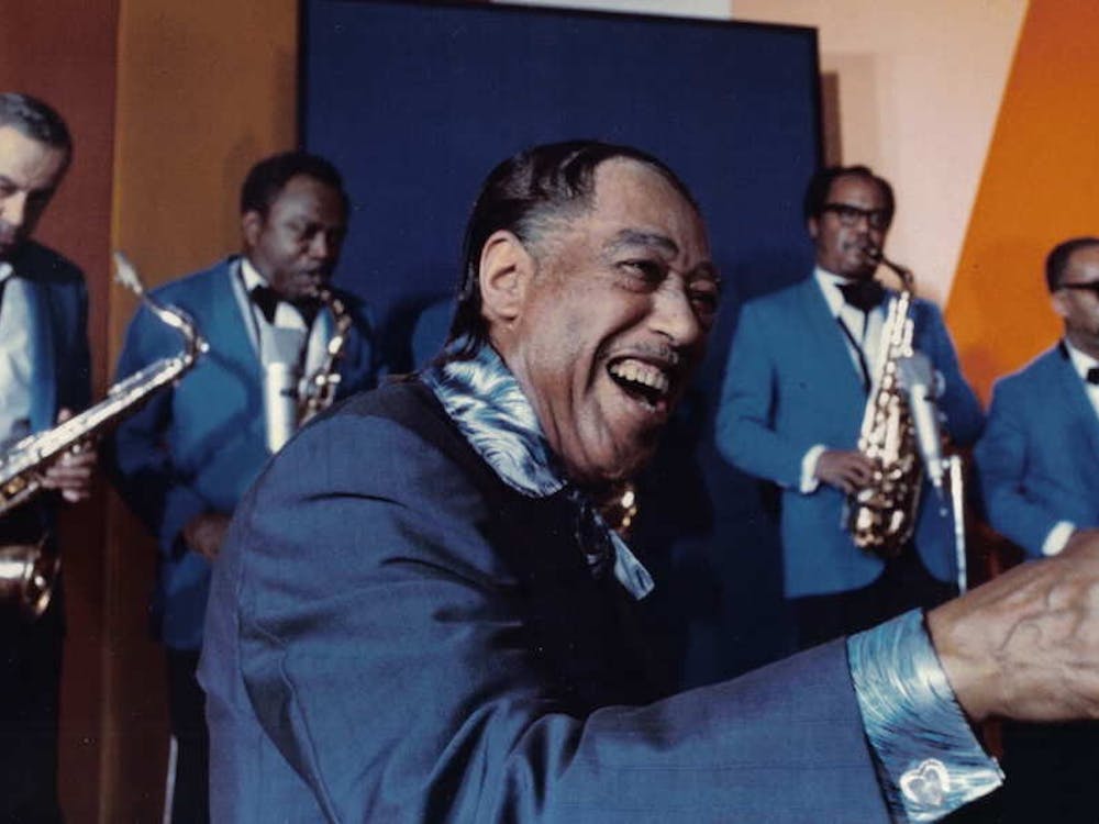 Legendary composer and pianist– and the author's favorite musician– Duke Ellington, here photographed in 1971 | Courtesy of Louis Panassié/Wikimedia