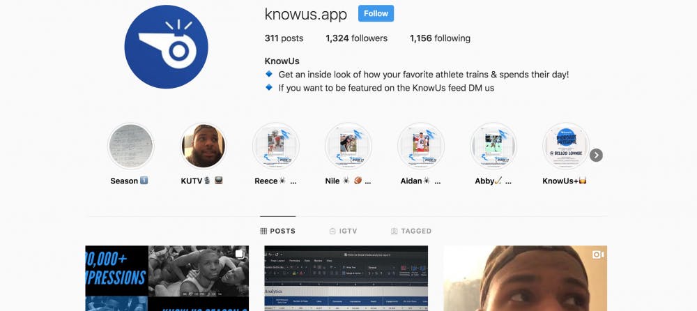 <p>The KnowUs app started with an Instagram page.&nbsp;</p>