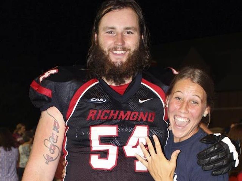 Blair Kline shows off her engagement ring with fiancé Jacob Ruby.