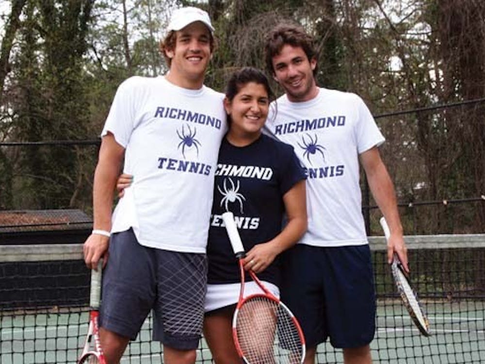 Siblings Pablo, Isabel and Rafa Arana, from Mexico City, all play tennis for Richmond.