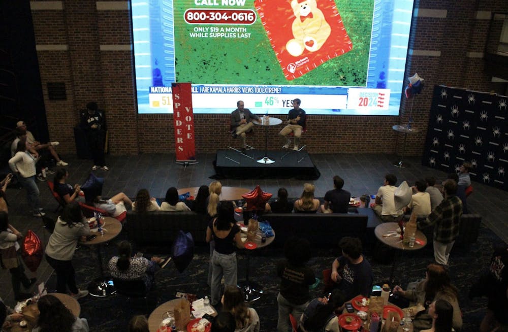 University of Richmond students and faculty gathered at a watch party on campus.