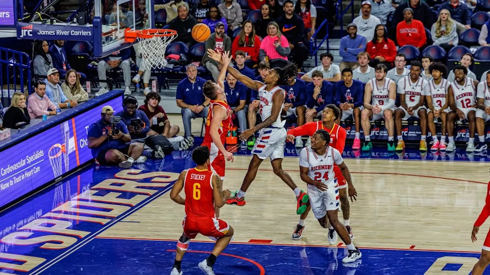 The University of Richmond men's basketball team plays against Virginia Military Institute on Wednesday, Nov. 19. Courtesy of Richmond Athletics