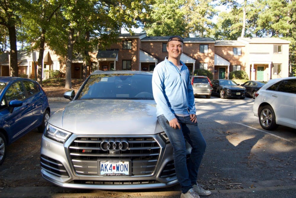 <p>&nbsp;Senior Kyle Crowley drives for Uber Eats.&nbsp;</p>