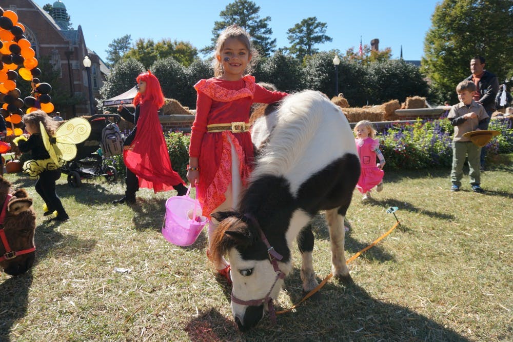 The petting zoo was a popular attraction at TOTS.