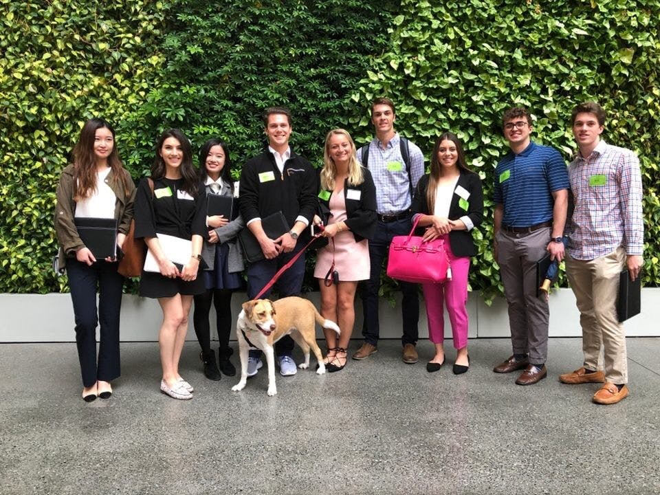 Students on the Spiders&nbsp;in Marketing & Communications road trip in San Francisco, California, this May.&nbsp;