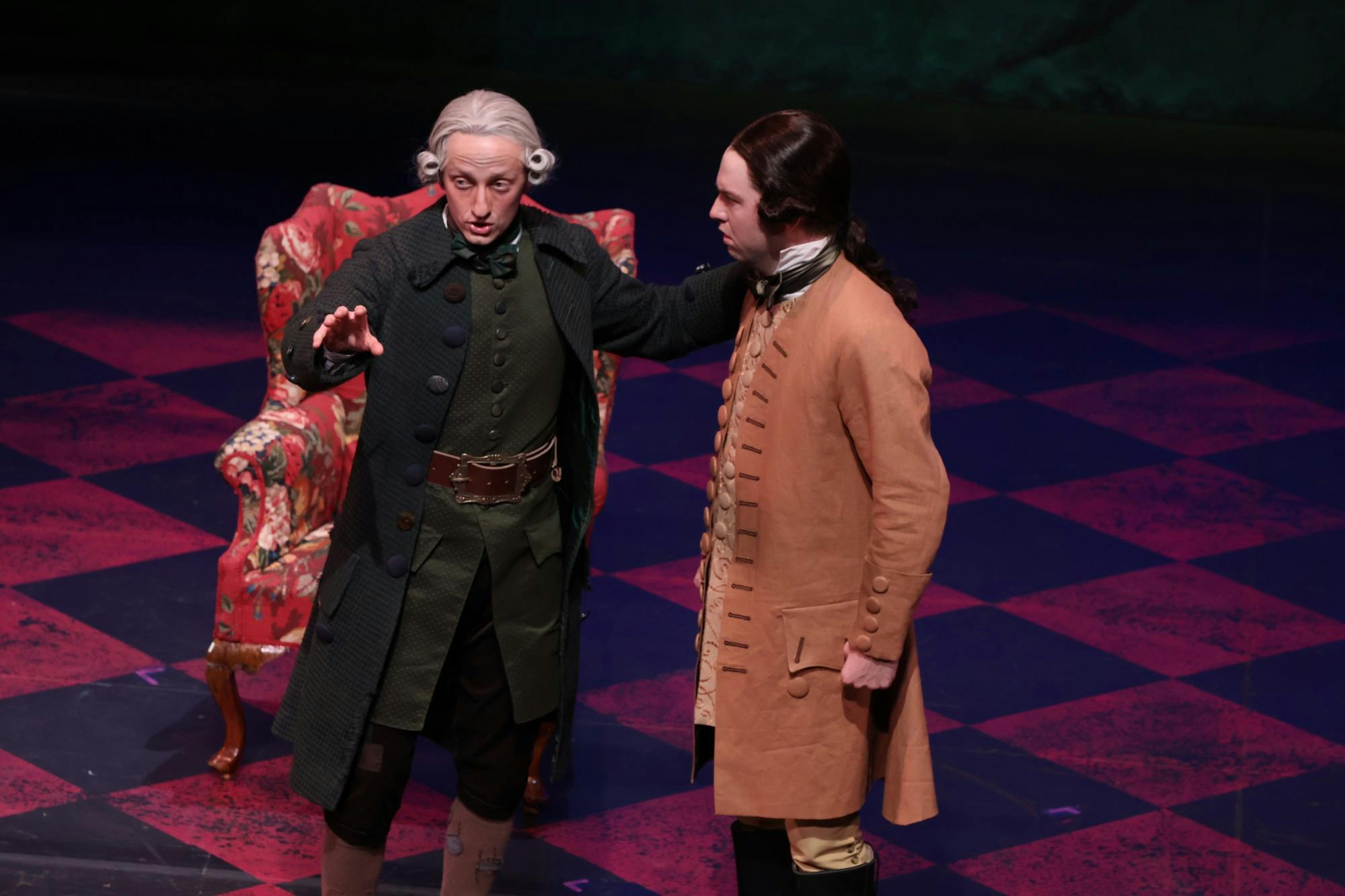 The University of Richmond students perform The Rivals, an 18th-century comedy of manners by Richard Brinsley Sheridane. The play was directed by professor of theatre Walter Schoen, which will be his last directed production at UR before he retires. Watch The Rivals from April 13 to April 15 at 7:30 p.m. and April 16 at 2:00 p.m. at Alice Jepson Theatre.&nbsp;