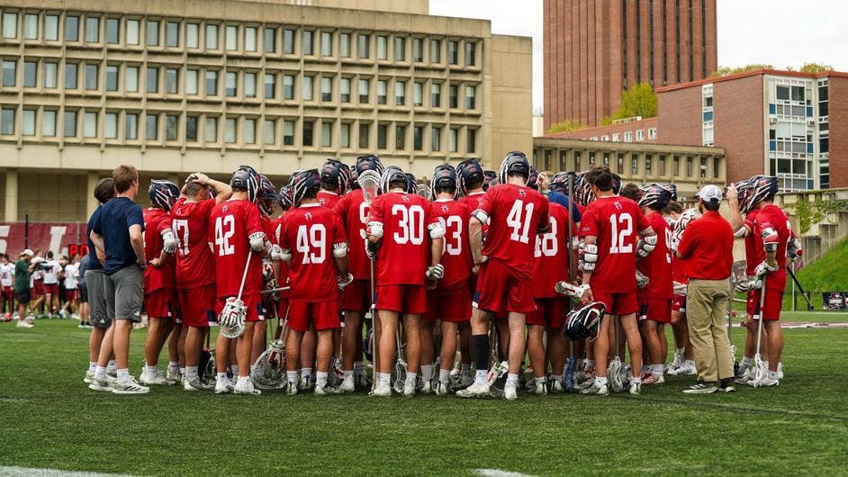 In a contest where UR was looking for its sixth all-time and third-straight NCAA Tournament berth, the Spiders lost a 17-13 heartbreaker in Amherst, Massachusetts. Courtesy of Richmond Athletics.
