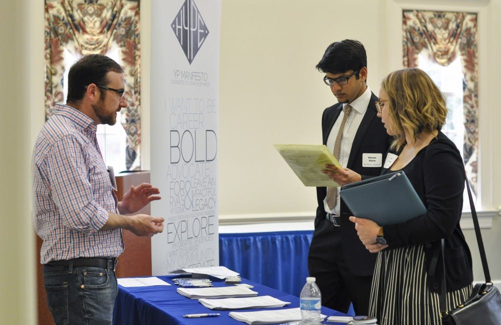 Some companies at LaunchRVA&nbsp;were specially selected based on their ability to hire interns. These companies were able to participate in the reverse fair.&nbsp;