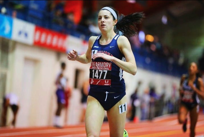 Junior Amanda Corbosiero finished the 1,000-meter race at the NYC Armory Invitational with a time of 2:44.52, the second fastest time in school history and fourth in the race overall.