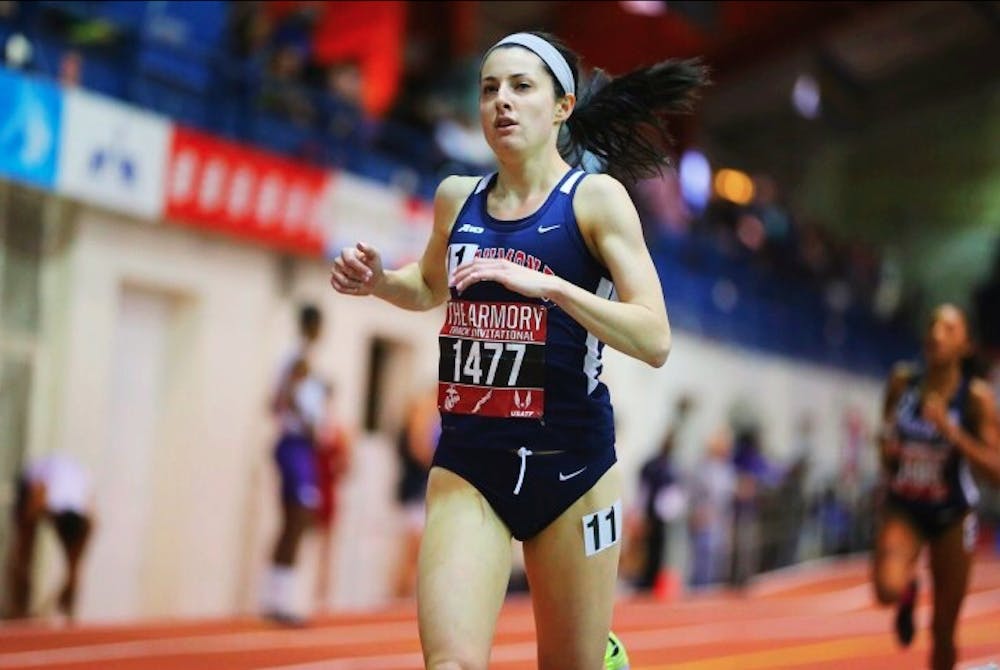 <p>Junior Amanda Corbosiero finished the 1,000-meter race at the NYC Armory Invitational with a time of 2:44.52, the second fastest time in school history and fourth in the race overall.</p>