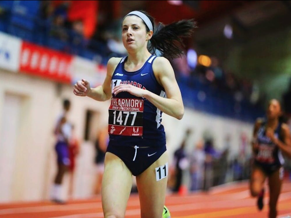Junior Amanda Corbosiero finished the 1,000-meter race at the NYC Armory Invitational with a time of 2:44.52, the second fastest time in school history and fourth in the race overall.