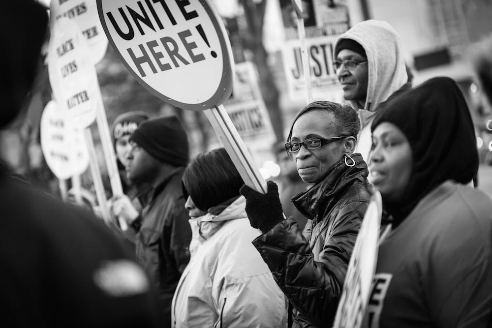 <p>A demonstration in Baltimore in January 2015 | Courtesy of Dorret/Creative Commons</p>