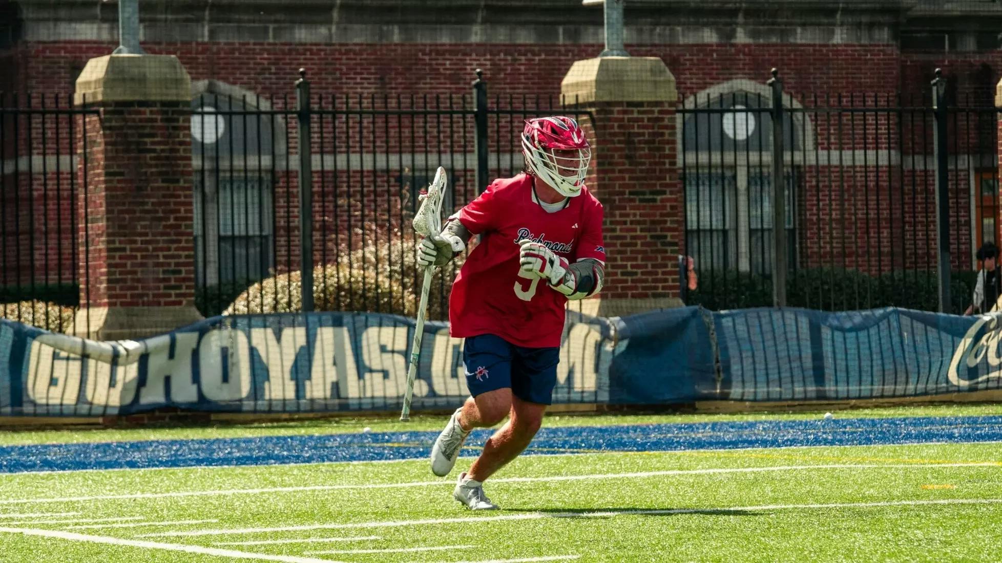 Junior attack Aidan O'Neil. Courtesy of Richmond Athletics