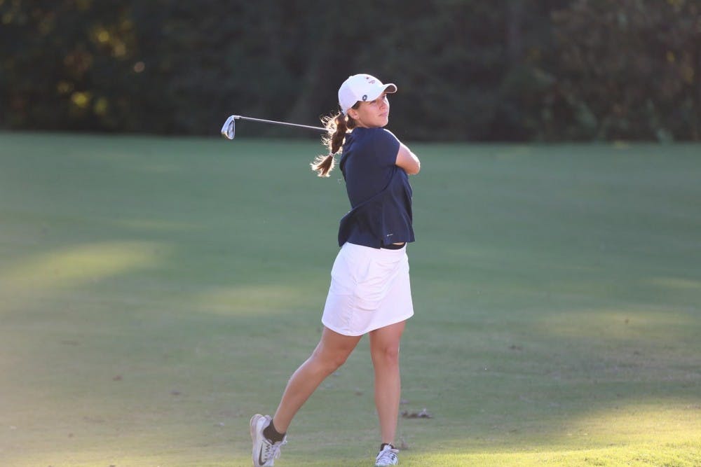 Senior Annie Collom was a key contributor in the Richmond Women's Golf team's fall season.
