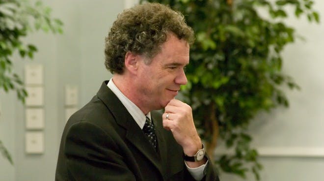 Outgoing president Edward L. Ayers. Photo by Evan McKay.