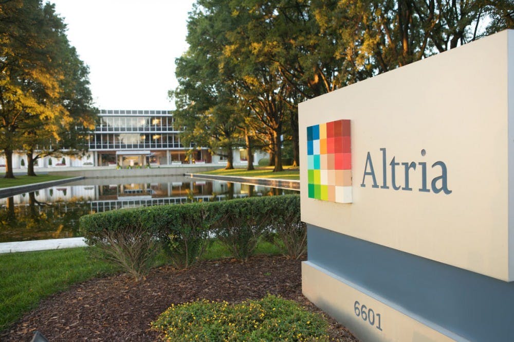 <p>Altria headquarters located in Henrico County, Virginia. Photo courtesy of the Richmond Times Dispatch.&nbsp;</p>