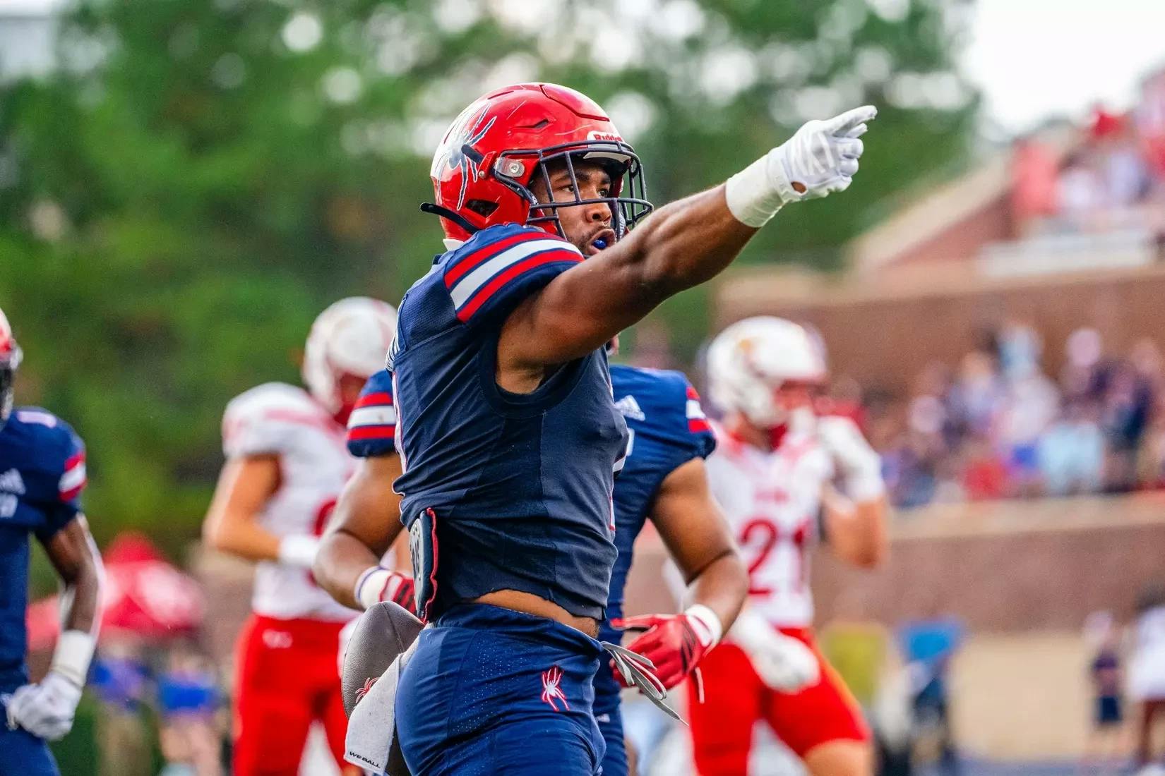 Junior running back Jamaal Brown at Saturday's home football game against Virginia Military Institute. Courtesy of Richmond Athletics