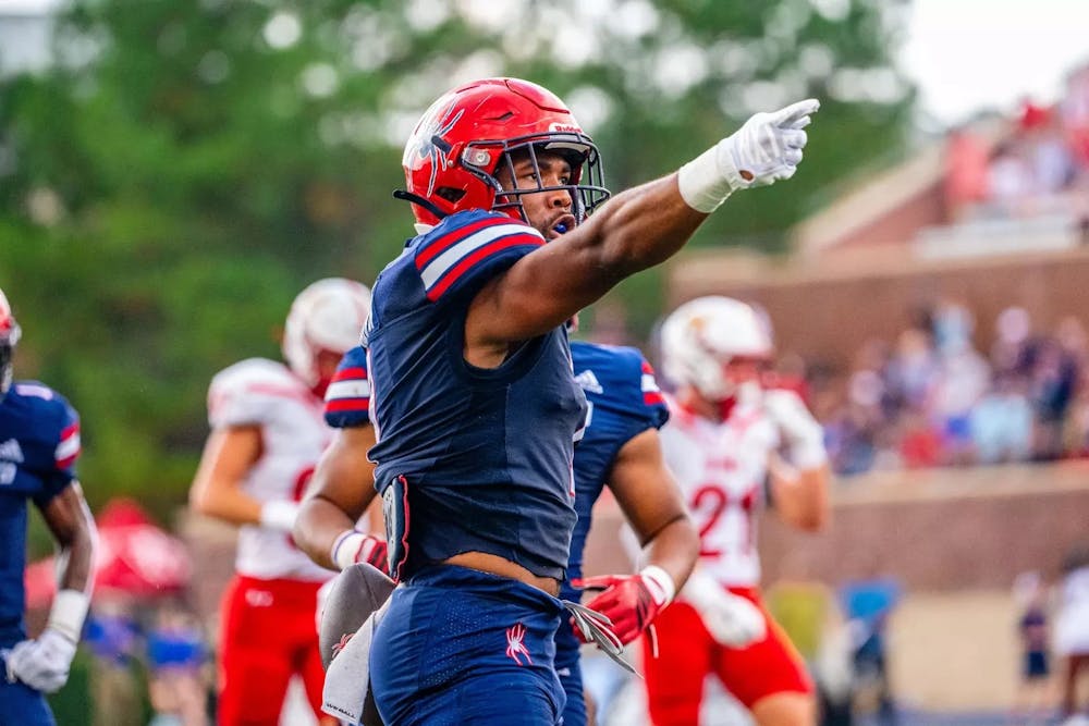 Junior running back Jamaal Brown at Saturday's home football game against Virginia Military Institute. Courtesy of Richmond Athletics