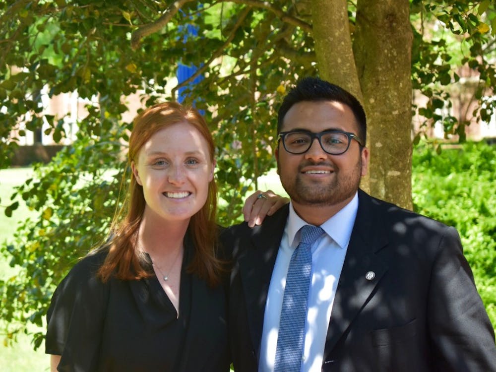 SOBAC co-chairs Page Soper and Muhammad Coovadia handled the student organization funding process this year.