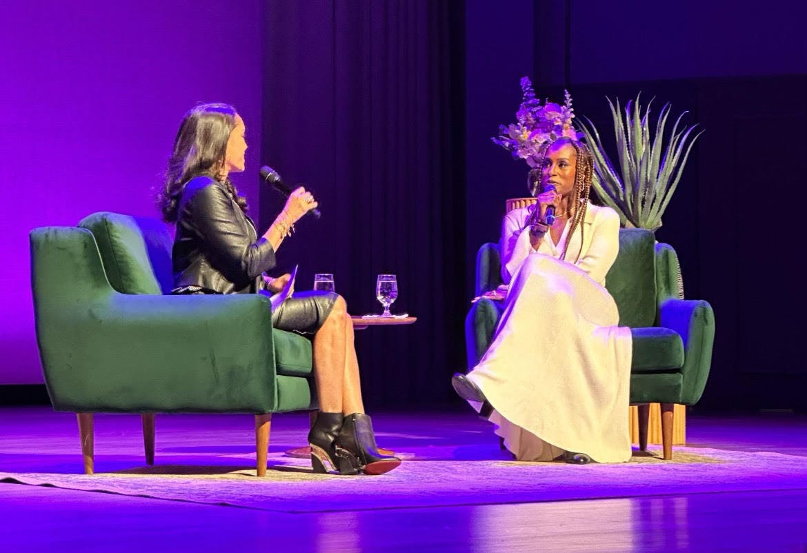 Issa Rae at Camp Concert Hall on Feb. 23. Photo by Anabelle Zong.