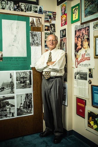 Professor Joe Hoyle at his office at the University of Richmond, in Richmond, Virginia on July 26, 2012.