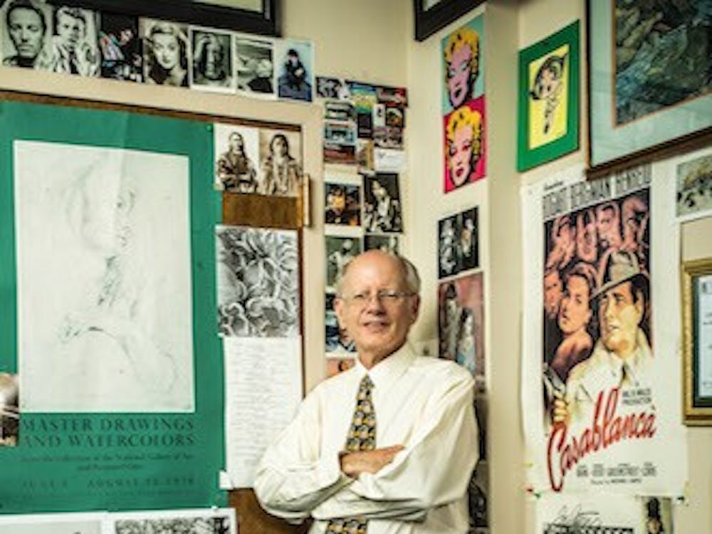 Professor Joe Hoyle at his office at the University of Richmond, in Richmond, Virginia on July 26, 2012.