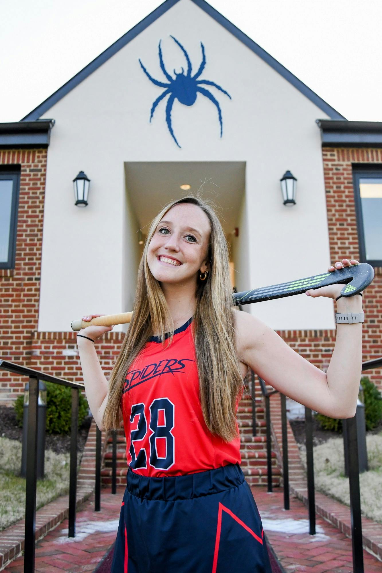 Senior defender Kayla Somers poses for a picture in front of Crenshaw Fieldhouse. Photo courtesy of Erika Latta