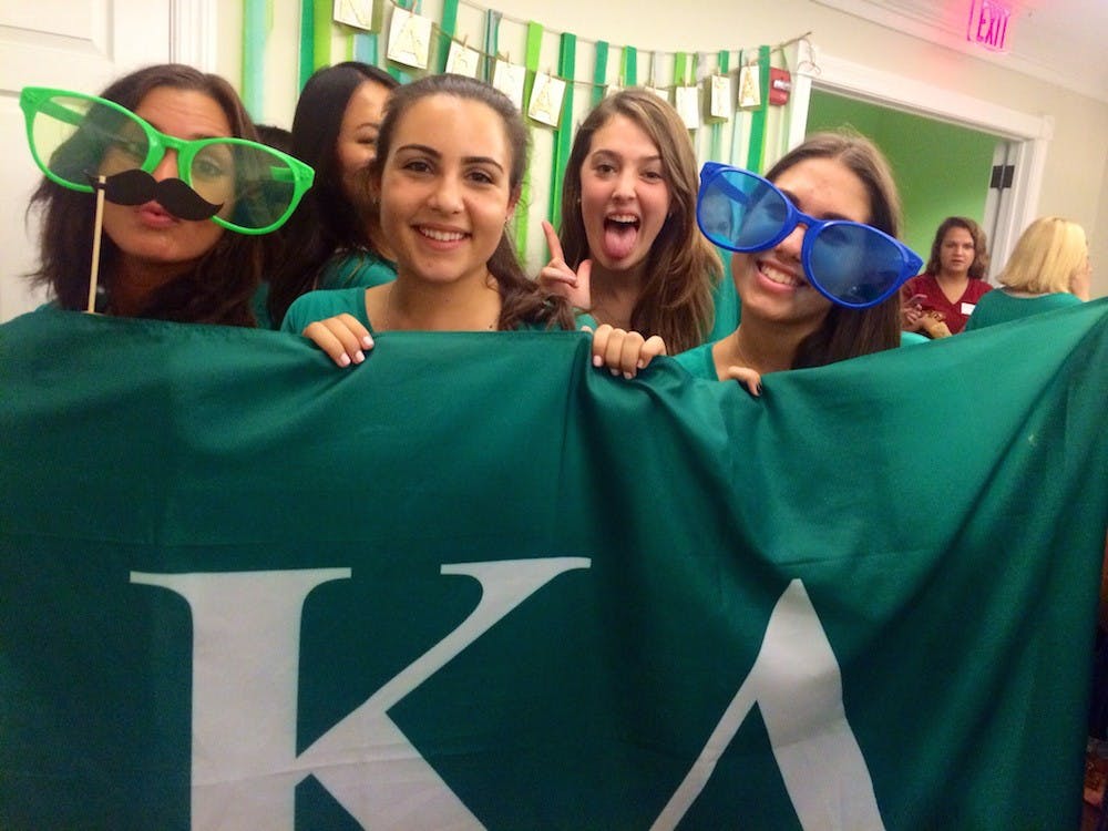 Kappa Delta, University of Richmond's newest sorority, welcomed its Alpha class Sunday. Photos of bid night courtesy of Mariah Genis, Jennie Trejo, Michelle Gobar, Jessica Atkins and Mariana Weber