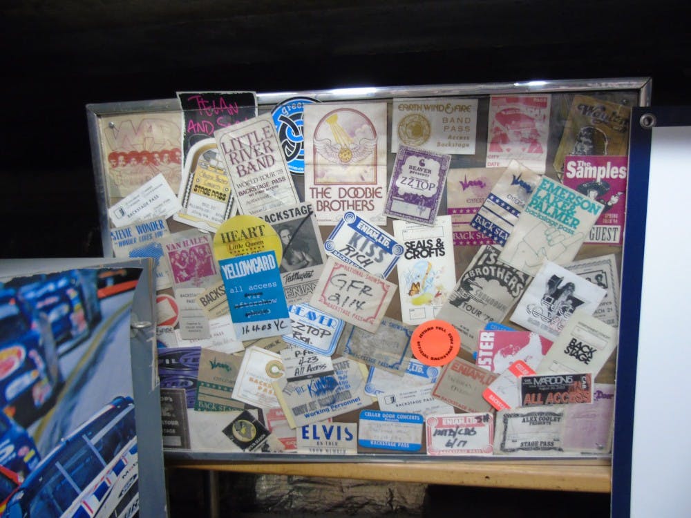 Tickets that McDonald collected from his years working at the Richmond Coliseum.&nbsp;