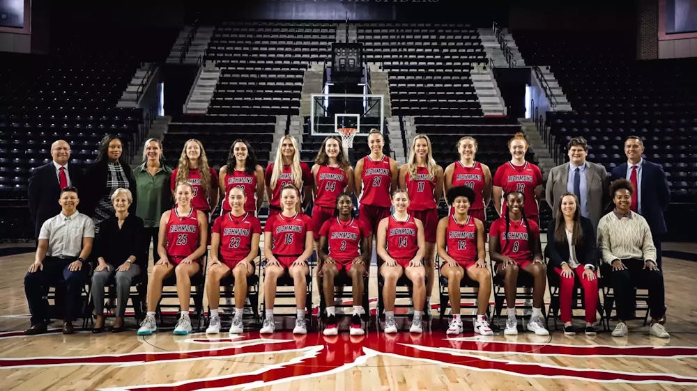 The 2024-25 University of Richmond Women's Basketball team. Courtesy of Richmond Athletics