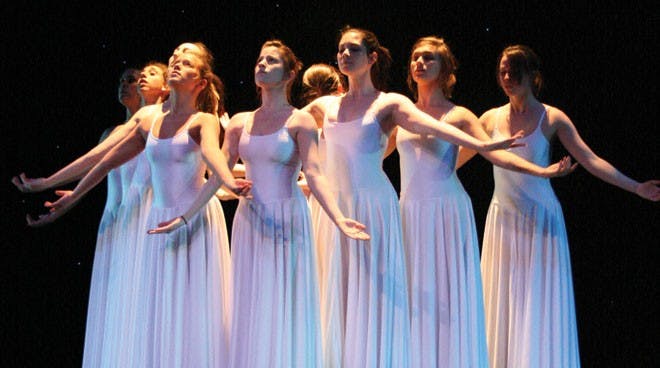 The University Dancers held a dress rehearsal of their show, "Imagine," Monday night.  The show is scheduled for this Friday and Saturday at 7:30 p.m. at the Alice Jepson Theater.