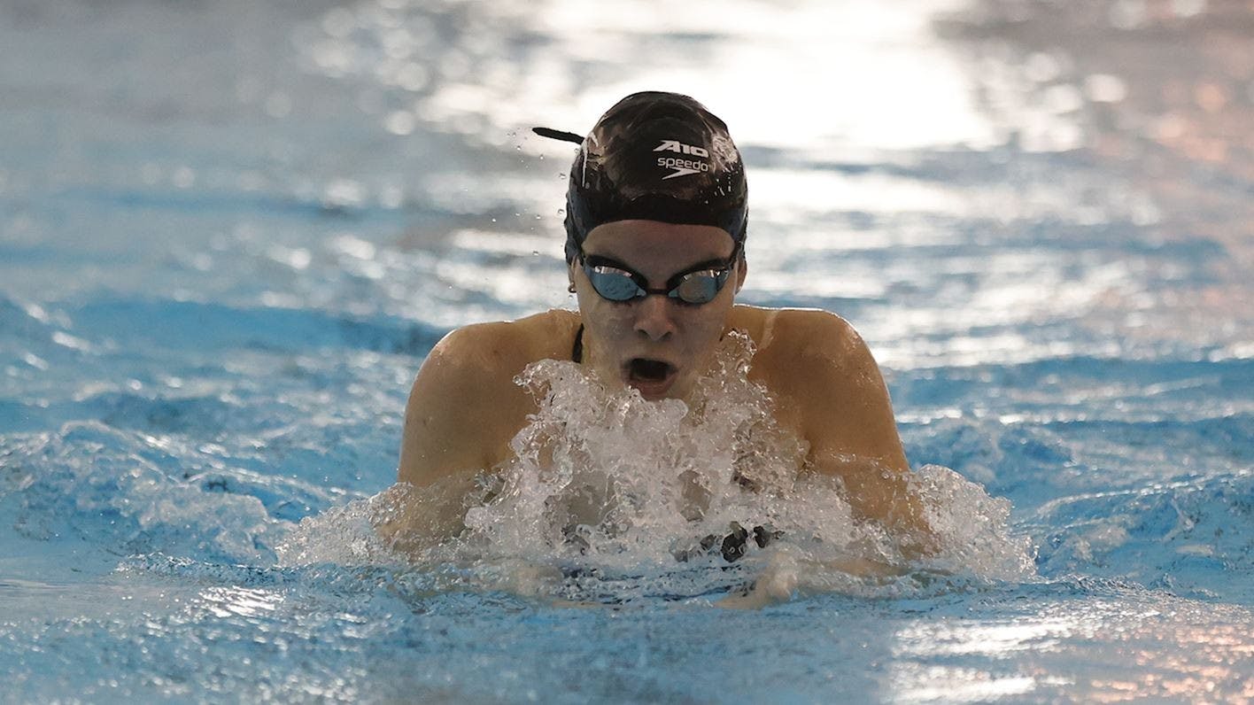 Swimming and Diving Defeats La Salle, Fairfield Saturday. Photo courtesy of Richmond Athletics.