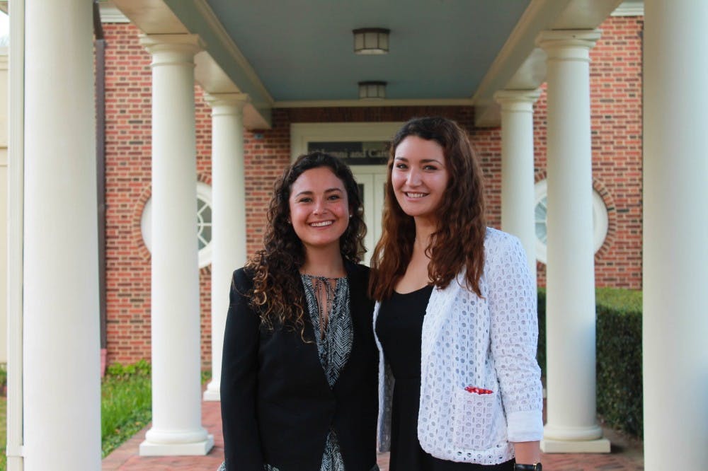 <p>Ayala and Karam, pictured above, were awarded $10,000 after winning a Projects for Peace grant.&nbsp;Photo courtesy of University of Richmond's Newsroom page.&nbsp;</p>