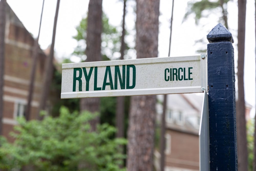 One of the Ryland Circle Street signs off of UR Drive.