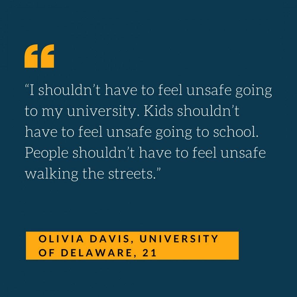 On March 24, people of all ages gathered in Washington D.C. for the March for Our Lives, a rally protesting gun violence. Students from the Marjory Stoneman Douglas school organized the rally in response to the shooting at their school that left 17 dead.  The Collegian asked a handful of attendees why they came. These are their responses. 