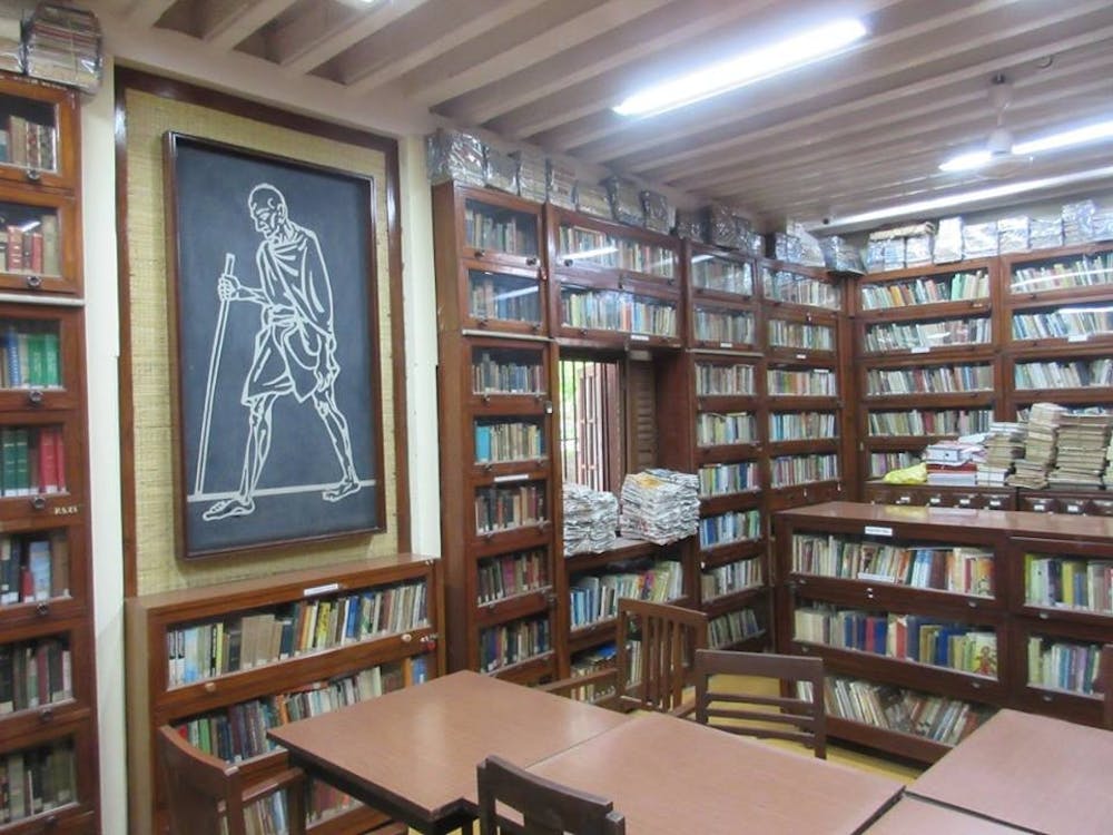 School library in India. Courtesy of Ryan McEvoy.