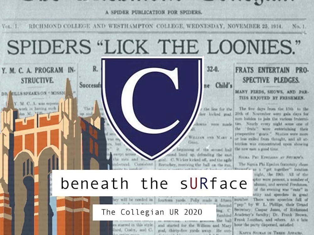 Graphic of Boatwright Tower created by Nolan Sykes. Collage by The Collegian. 
