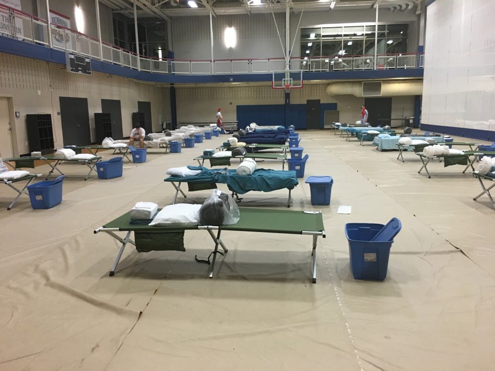 <p>Around 100 students will sleep on cots in the Weinstein Center until Wood Hall is cleared of bed bugs.&nbsp;</p>